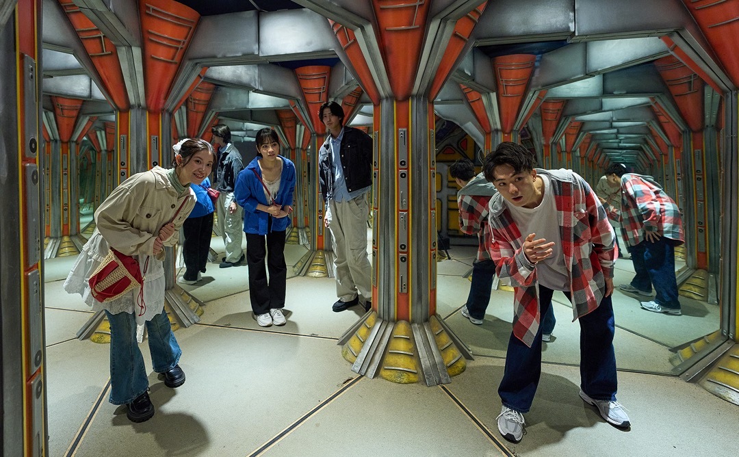 迷路を進むお客様の様子