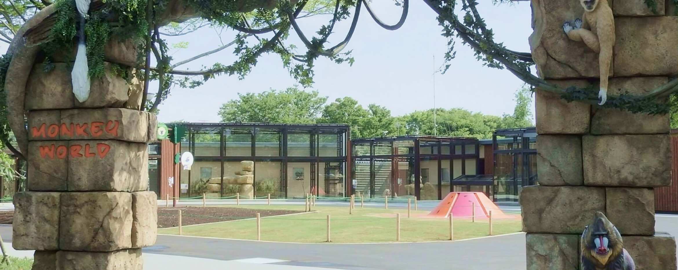 モンキーワールドの入り口付近の様子