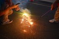 夕涼み手持ち花火