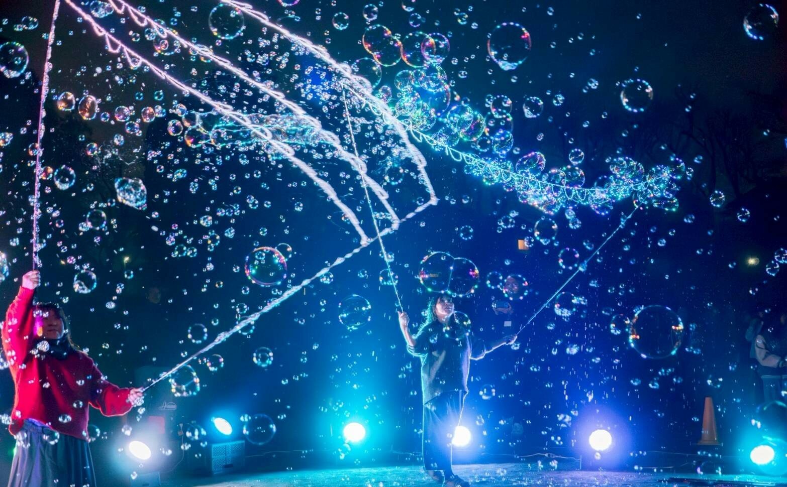 シャボン玉パフォーマンス