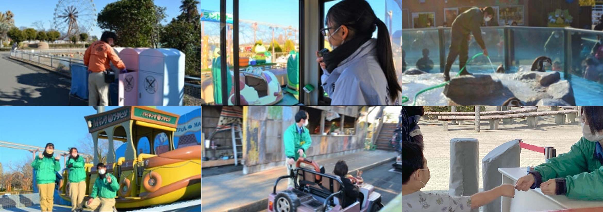 スタッフたちが働く様子